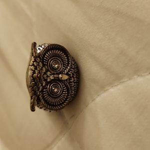 Felible silver owl ring
